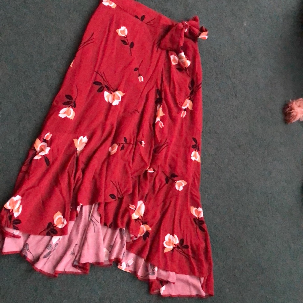 Free people wrap skirt